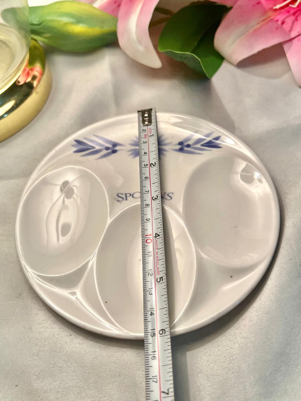 Blue Floral Melamine Spoon Rest 15cm