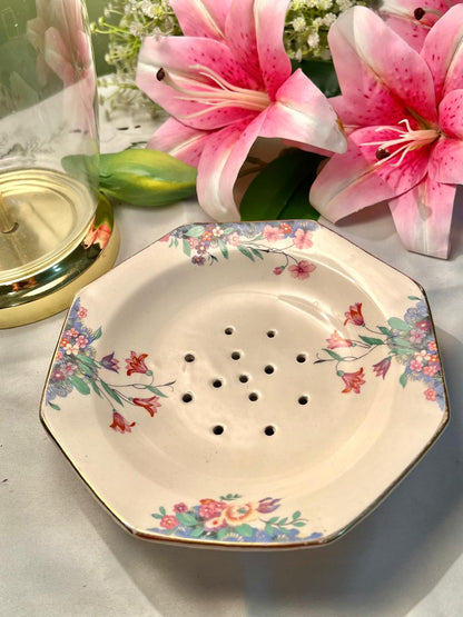 Royal Staffordshire Floral Porcelain Strainer Dish 19cm
