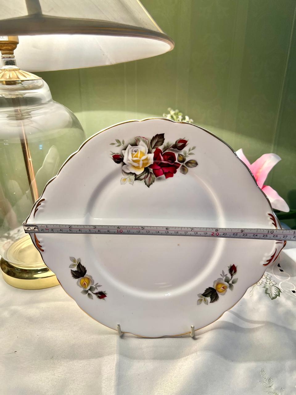 Salisbury Summertime Fine Bone China Cake Plate 27cm
