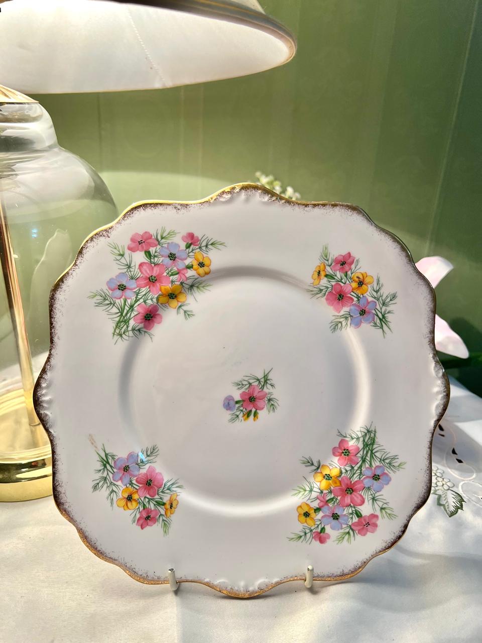 Royal Stafford Virginia Stock Bone China Floral Plate 18cm