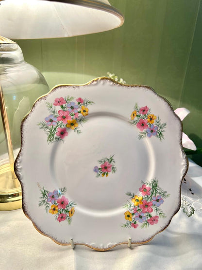 Royal Stafford Virginia Stock Bone China Floral Plate 18cm