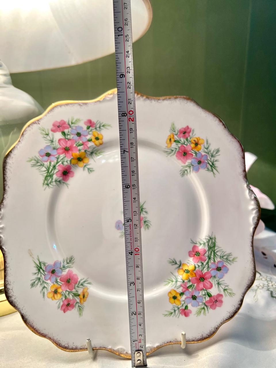 Royal Stafford Virginia Stock Bone China Floral Plate 18cm