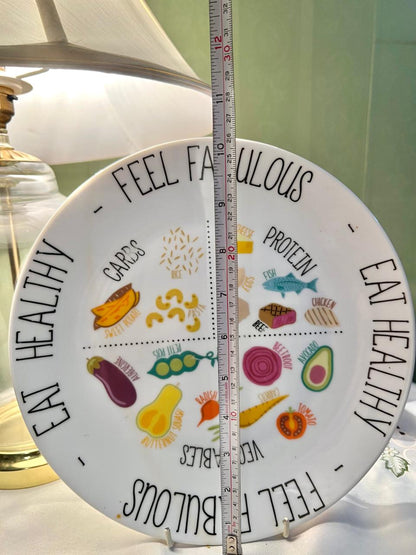 Homestore Healthy Eating Ceramic Dinner Plate 30cm