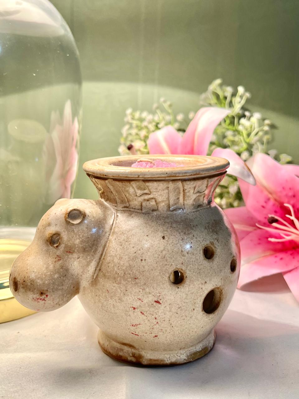 Vintage Animal-Shaped Ceramic Candle Holder