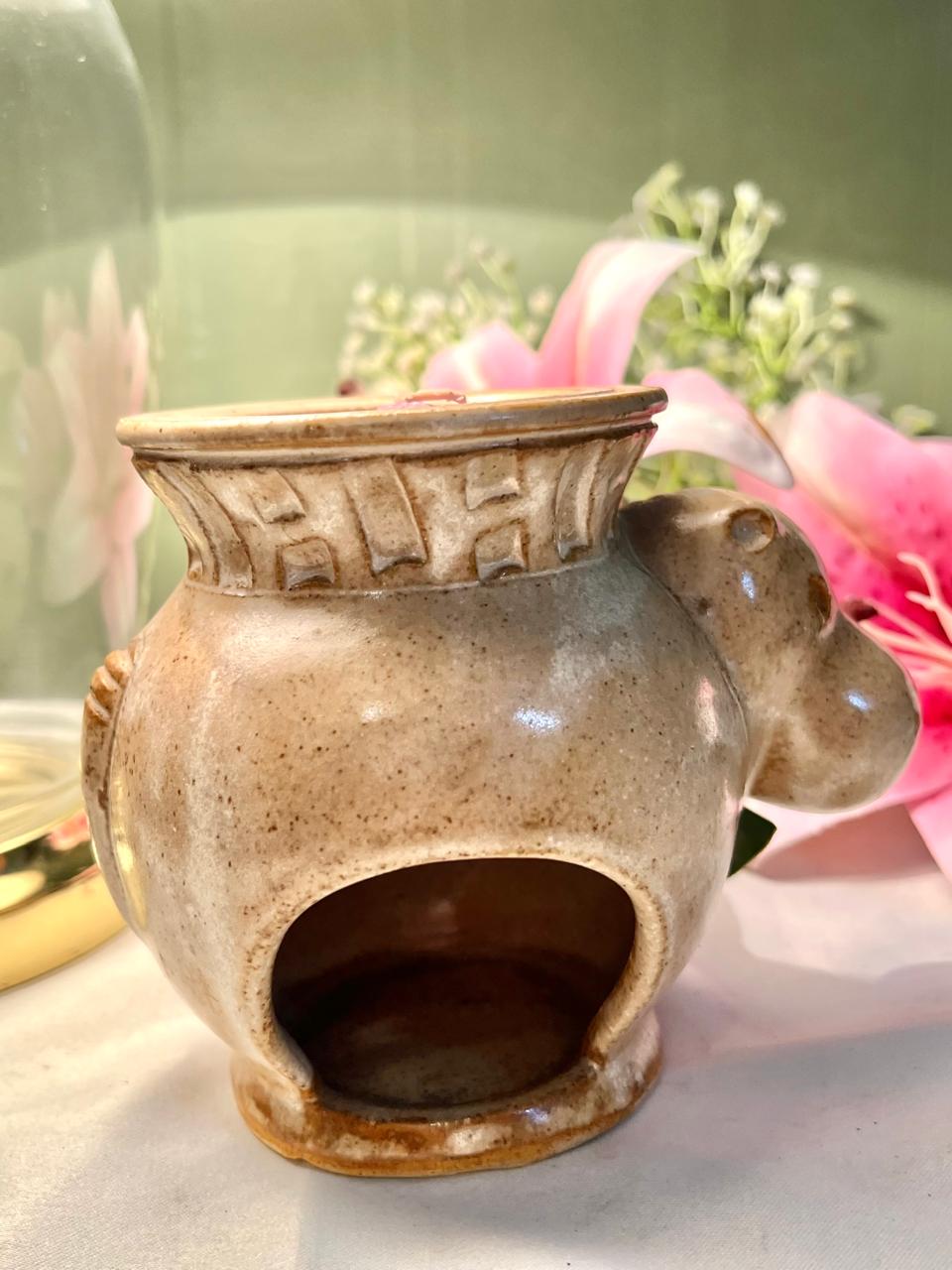 Vintage Animal-Shaped Ceramic Candle Holder