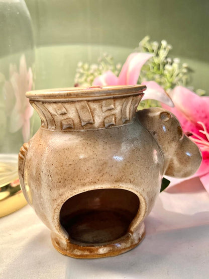 Vintage Animal-Shaped Ceramic Candle Holder
