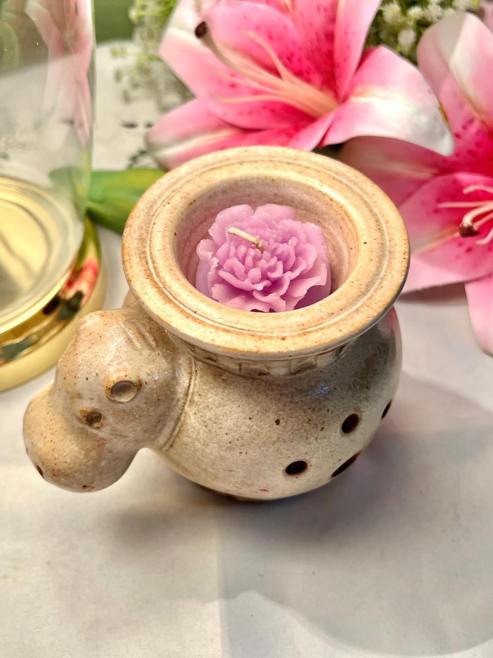 Vintage Animal-Shaped Ceramic Candle Holder