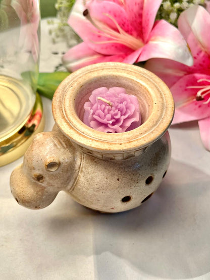 Vintage Animal-Shaped Ceramic Candle Holder