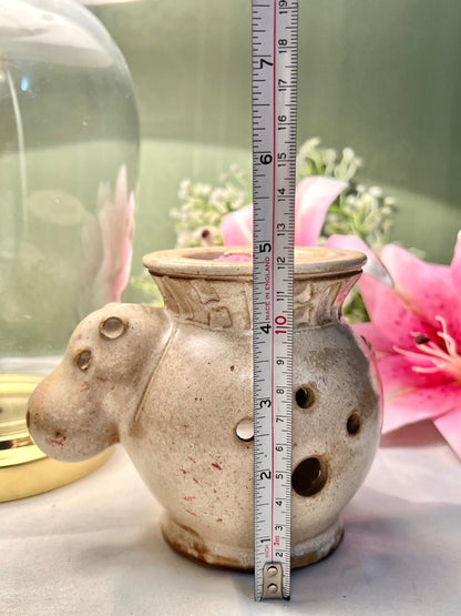 Vintage Animal-Shaped Ceramic Candle Holder