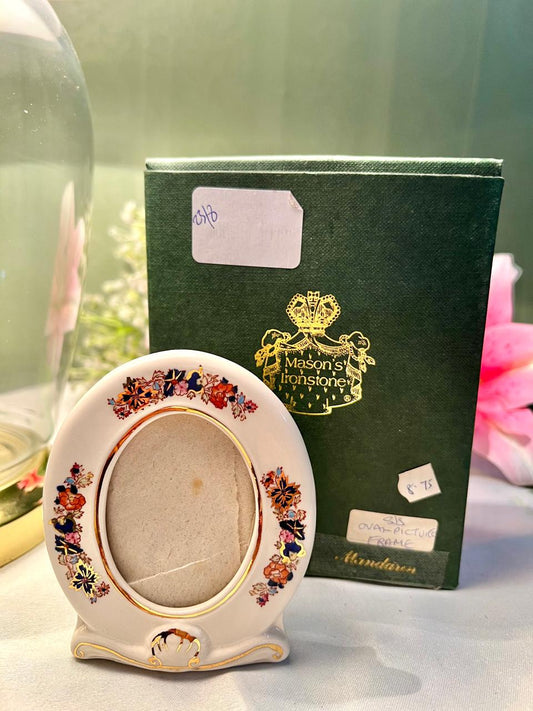 Mason's Mandarin Ironstone Floral Photo Frame 10cm (Box Packed - Giftable)
