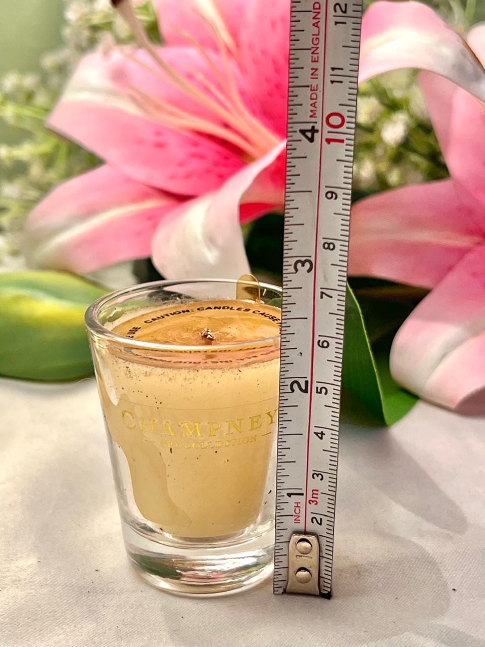 Champneys Spa Collection Crystal Candle Gold Detail