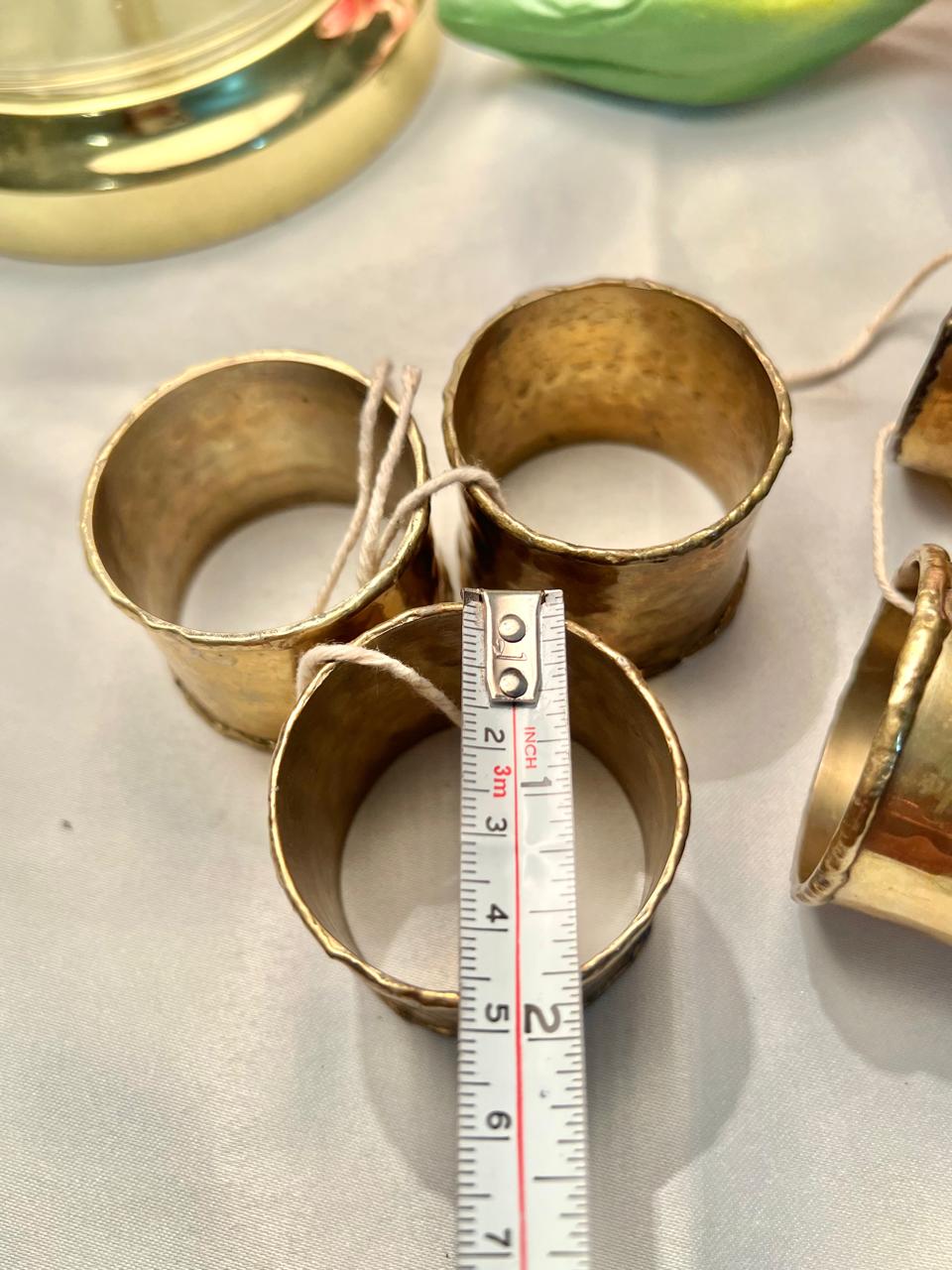Brass set of 6 Napkin holders