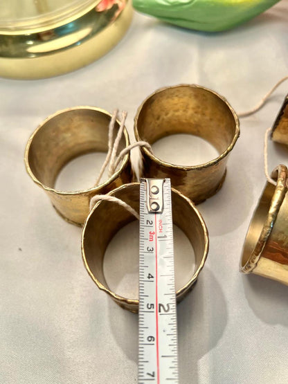 Brass set of 6 Napkin holders