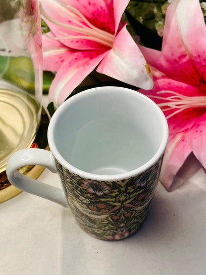 Waterside Fine China Floral Bird Mug – 1 Piece