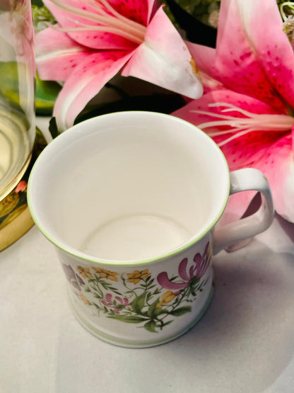 Fine Bone China Pink Floral Mug – 1 Piece