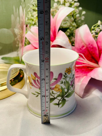 Fine Bone China Pink Floral Mug – 1 Piece