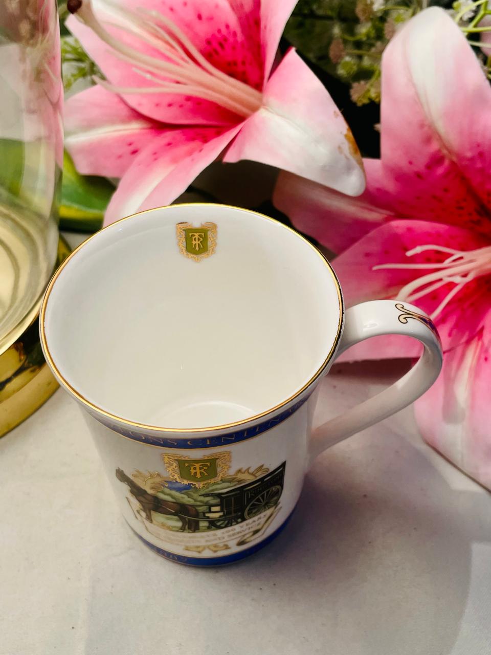 Ringtons Centenary 1907–2007 Blue & Gold Mug Approx. 10 cm