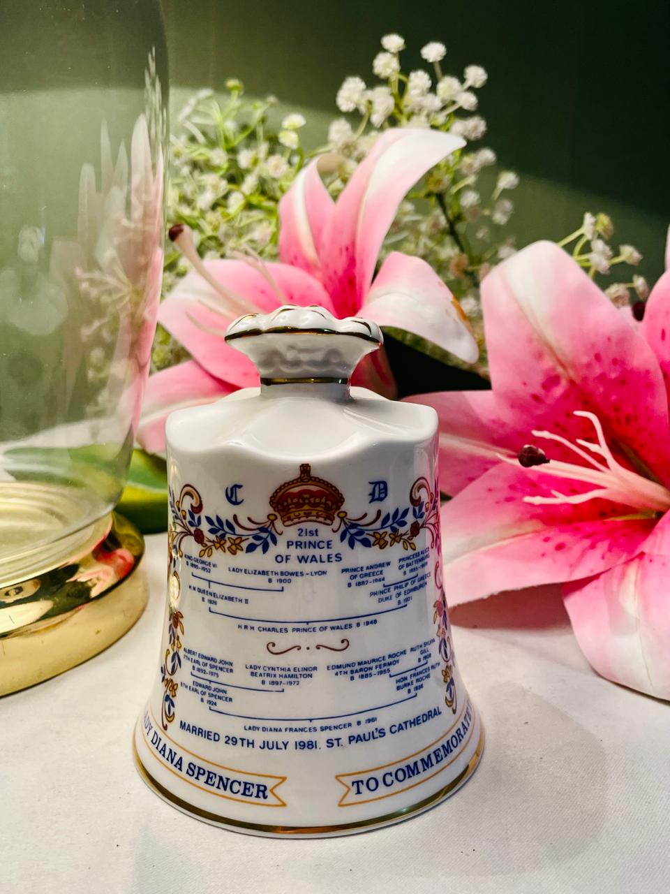 Royal Marriage Commemorative Ceramic Bell Approx. 11 cm