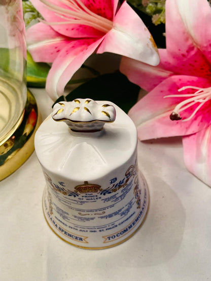 Royal Marriage Commemorative Ceramic Bell Approx. 11 cm