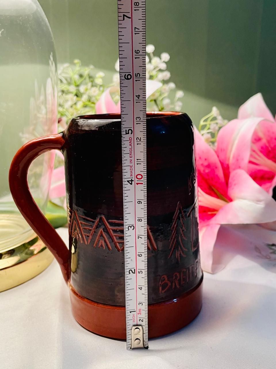 Brown Ceramic Mountain Souvenir Mug – 1 Piece