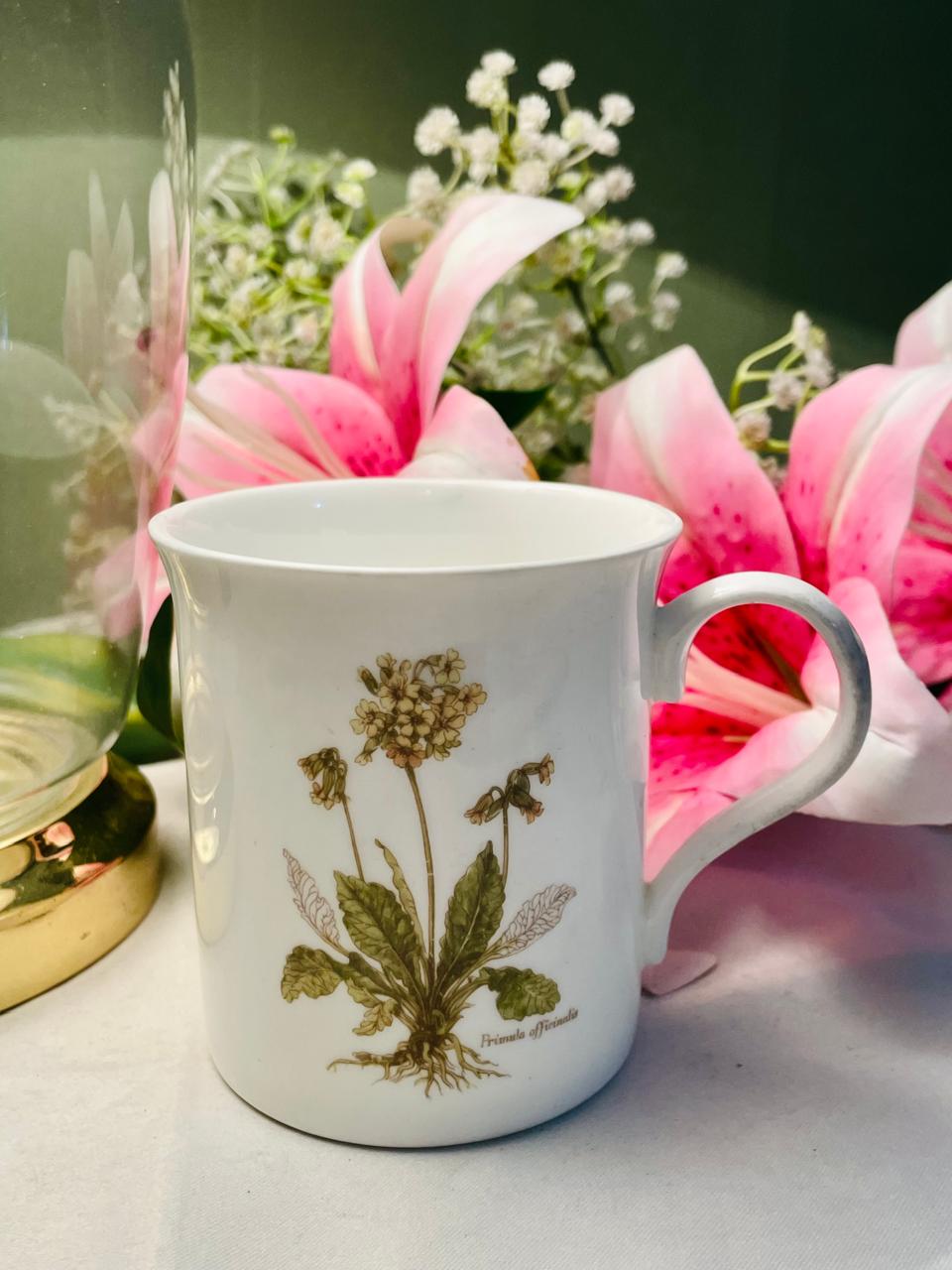 Crown Trent Fine Bone China Botanical Mug – 1 Piece