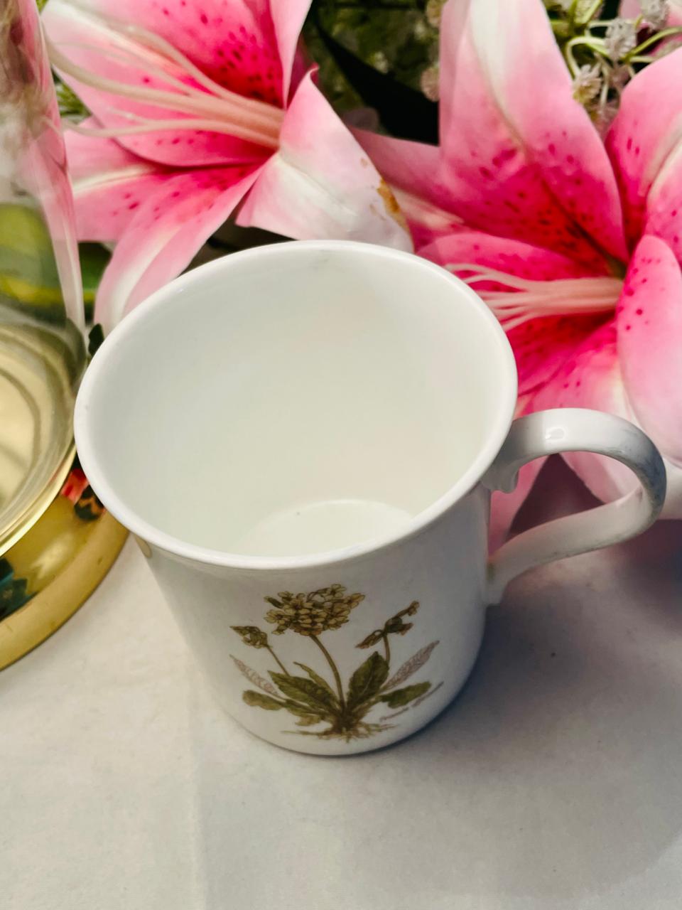 Crown Trent Fine Bone China Botanical Mug – 1 Piece