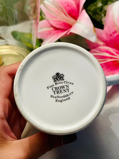 Crown Trent Fine Bone China Botanical Mug – 1 Piece