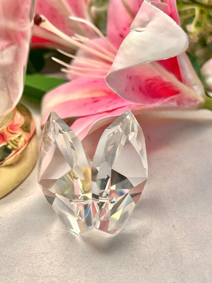Faceted Clear Crystal Butterfly Figurine – Approx. 2.5 Inch