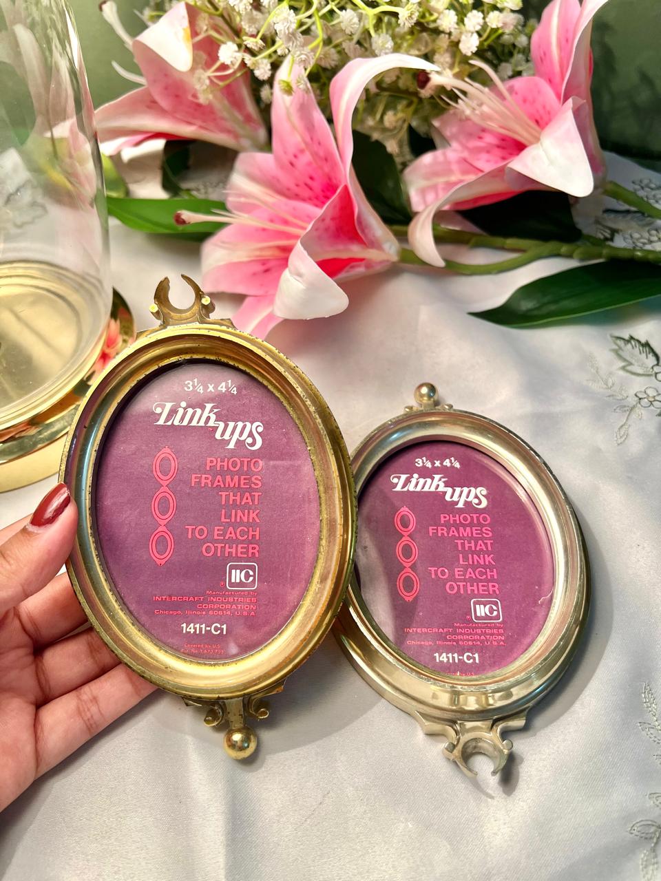 Oval Photo Frames Set of 2 – 3¼ × 4¼ Inch
