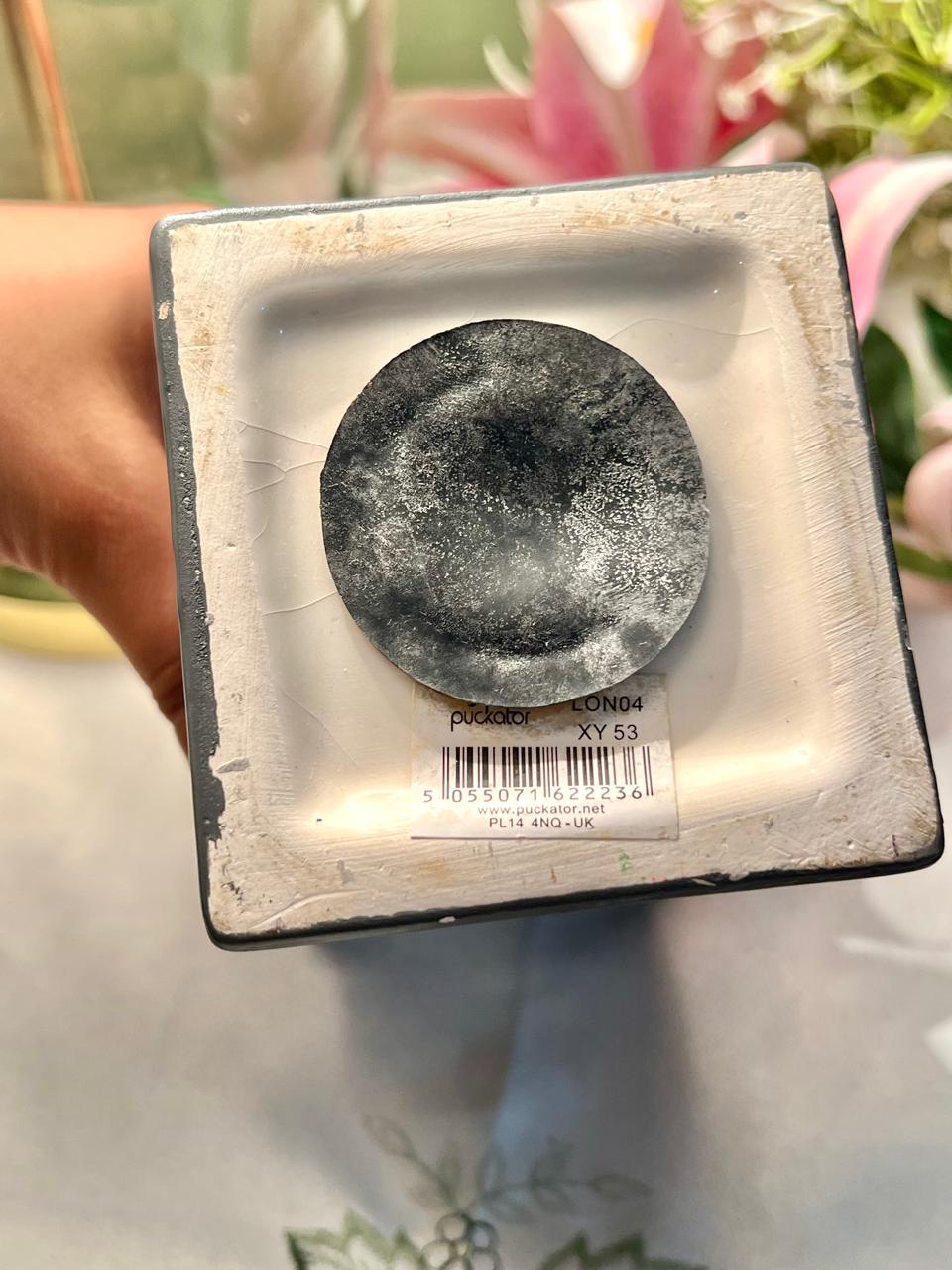 Police Box Ceramic Coin Box Decor Approx. 16 cm