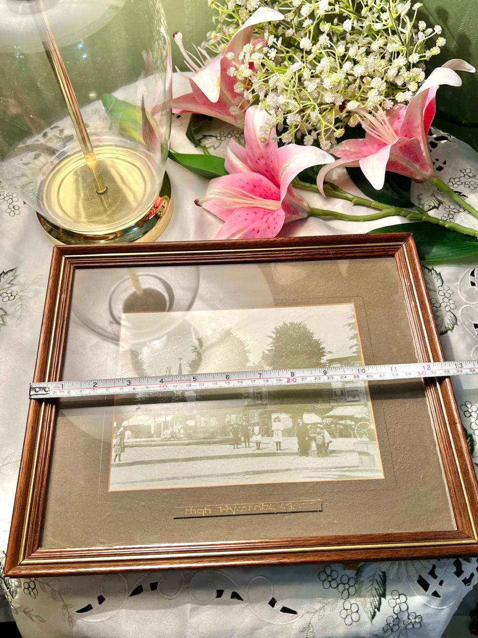 High Wycombe 1933 Framed Photograph – Approx. 12 Inch Wide