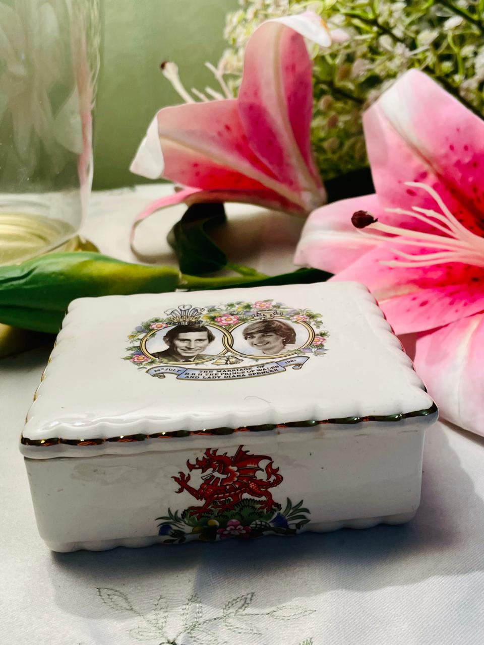 Enoch Wedgwood 1981 Royal Wedding Lidded Box – Approx. 4 Inch