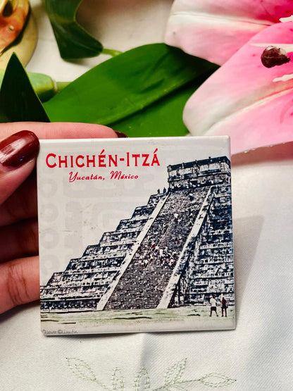 Chichen Itza Yucatan Mexico Souvenir Magnet Approx. 7 cm