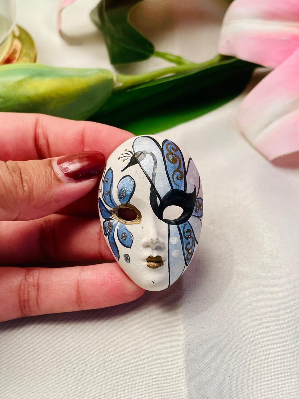 Blue Butterfly Decorative Mini Mask – 2 in