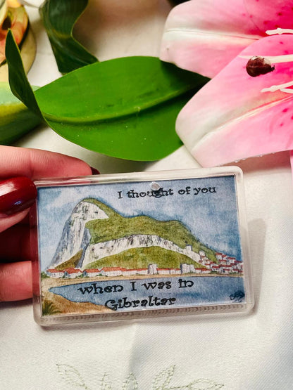 Gibraltar Sentiment Souvenir Magnet Approx. 8 cm