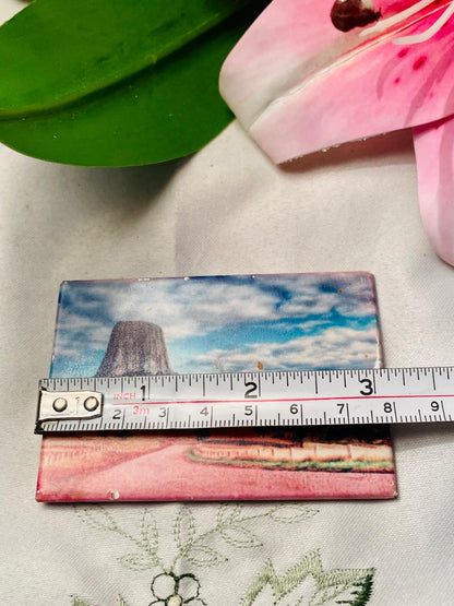 Devils Tower Scenic Souvenir Magnet Approx. 9 cm