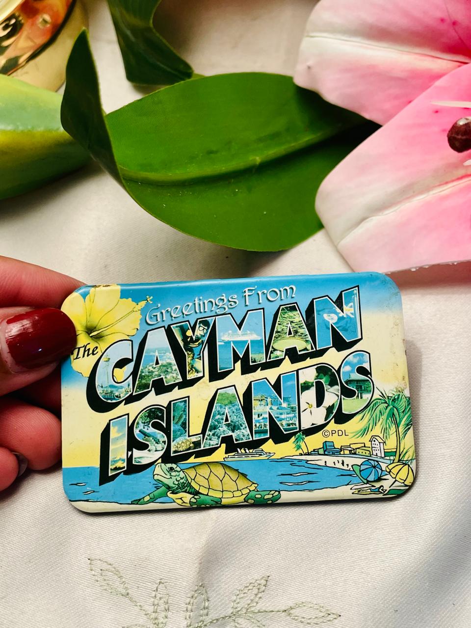 Cayman Islands Greetings Souvenir Magnet Approx. 9 cm