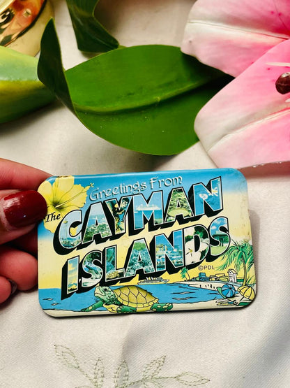 Cayman Islands Greetings Souvenir Magnet Approx. 9 cm