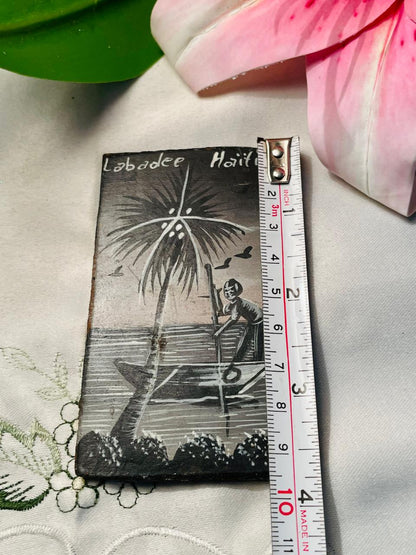 Labadee Haiti Boat & Palm Souvenir Magnet Approx. 10 cm