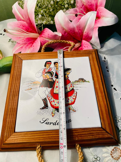 Sardegna Traditional Costume Cutting Board Approx. 20 cm