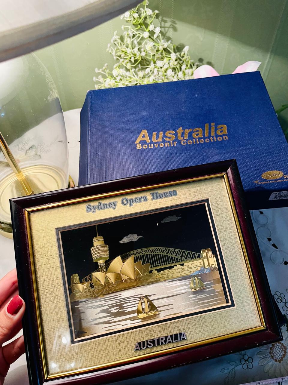 Sydney Opera House Australia Framed Souvenir Art Approx. 23 cm