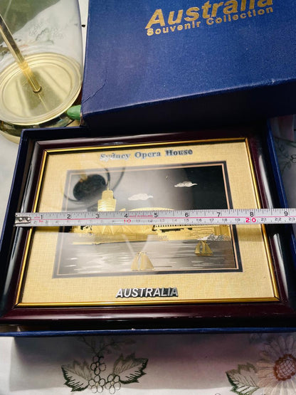 Sydney Opera House Australia Framed Souvenir Art Approx. 23 cm