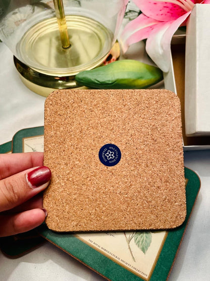 Pimpernel RHS Botanical Floral Coasters Set of 6 Approx. 10 cm