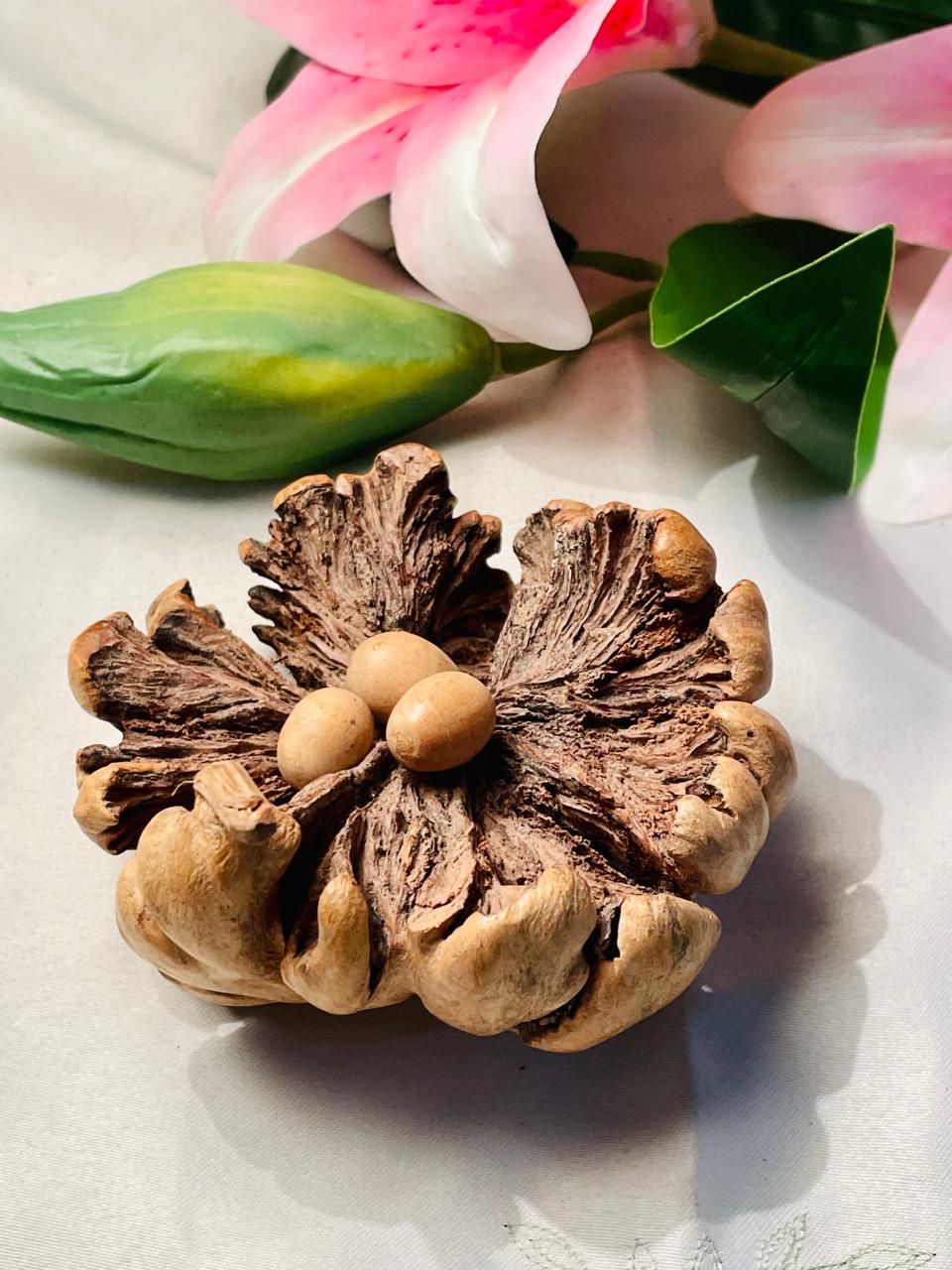Rustic Pinecone & Seed Pod Decorative Ornament Approx. 10 cm