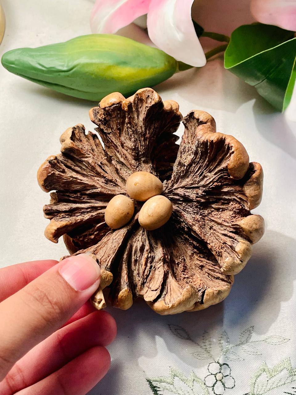 Rustic Pinecone & Seed Pod Decorative Ornament Approx. 10 cm