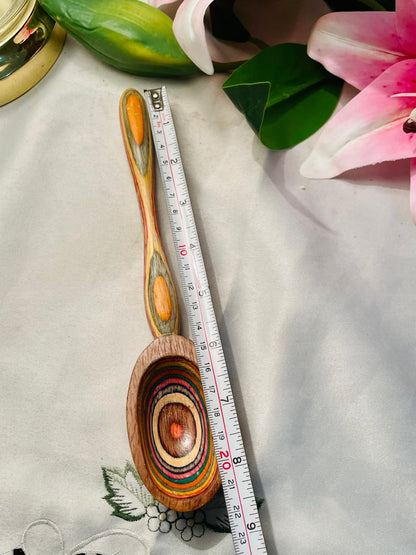 Hand-Painted Wooden Folk Art Spoon Approx. 22 cm