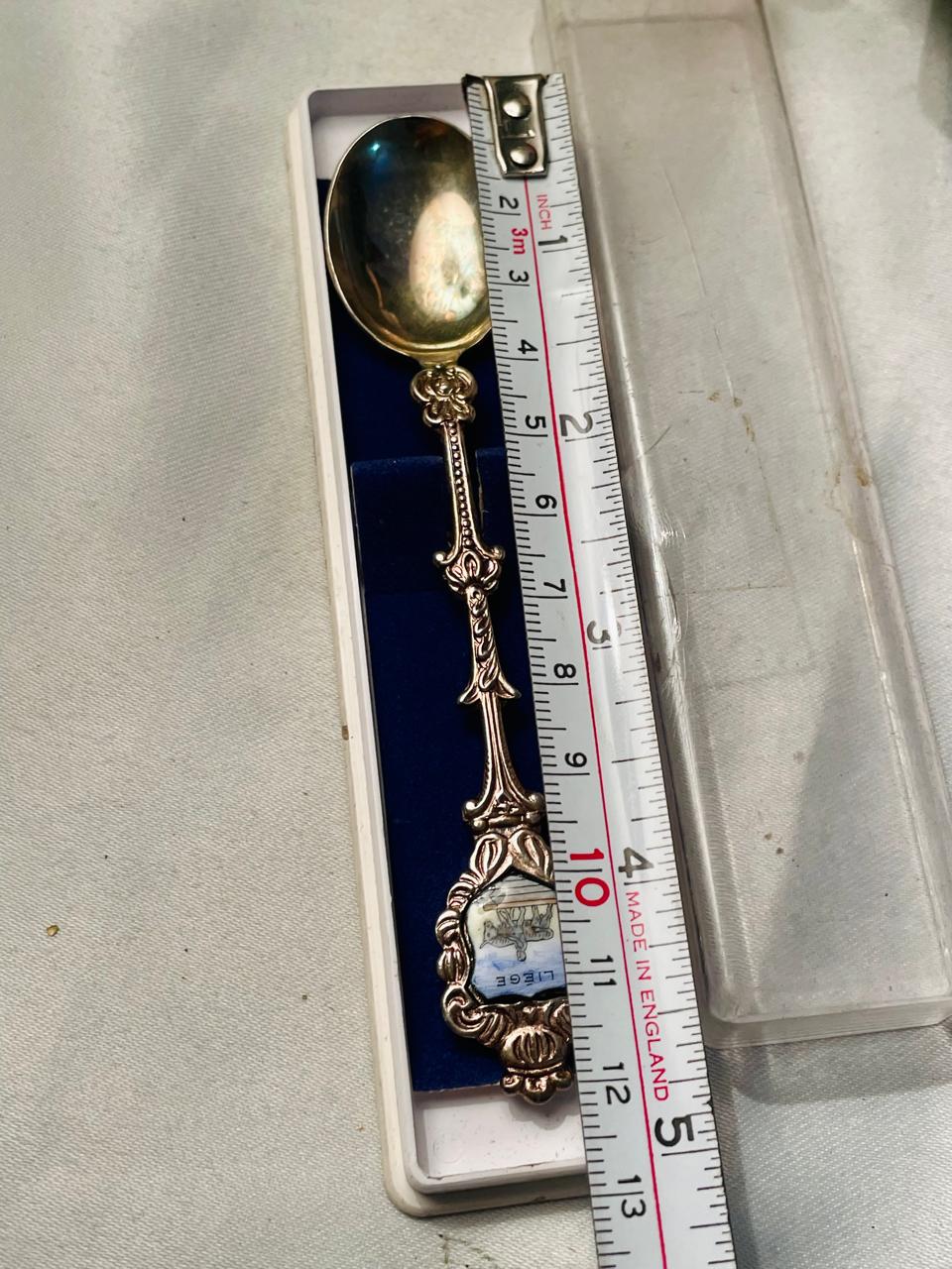 Liège Souvenir Decorative Spoon in Case Approx. 12 cm