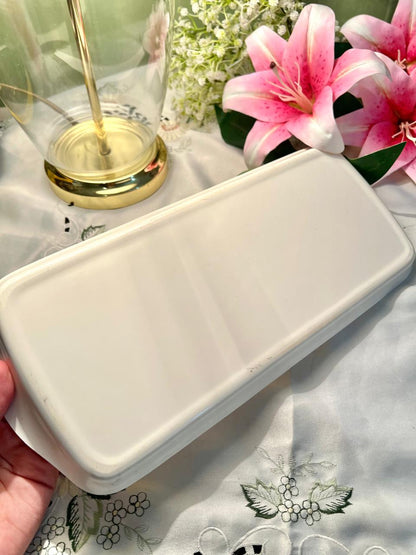Marks Spencer Floral Rectangular Serving Dish – Approx. 37 cm