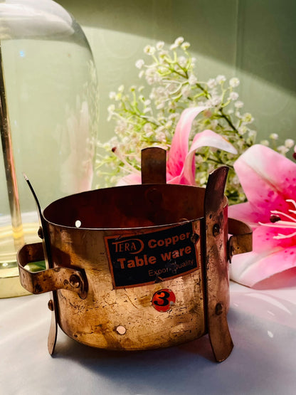 TERA Copper Table Ware Bowl with Handles 5"