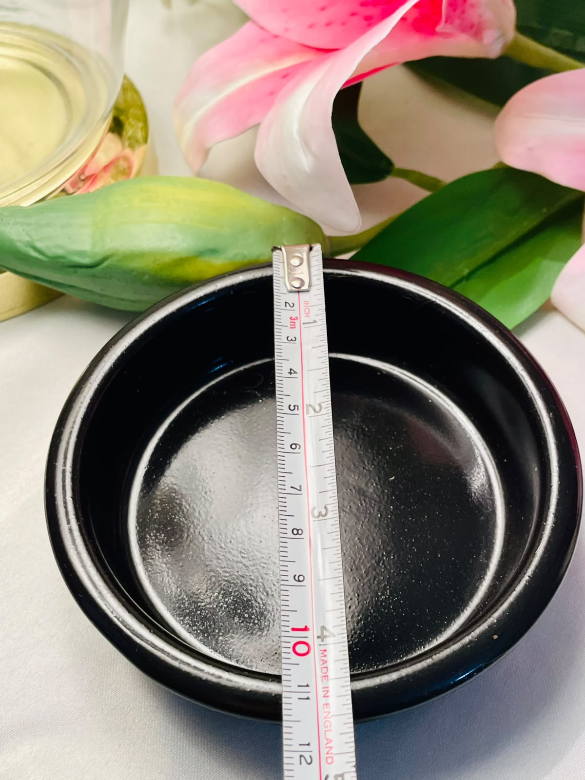 Black Glazed Ceramic Oven-Safe Baking Dish 4"